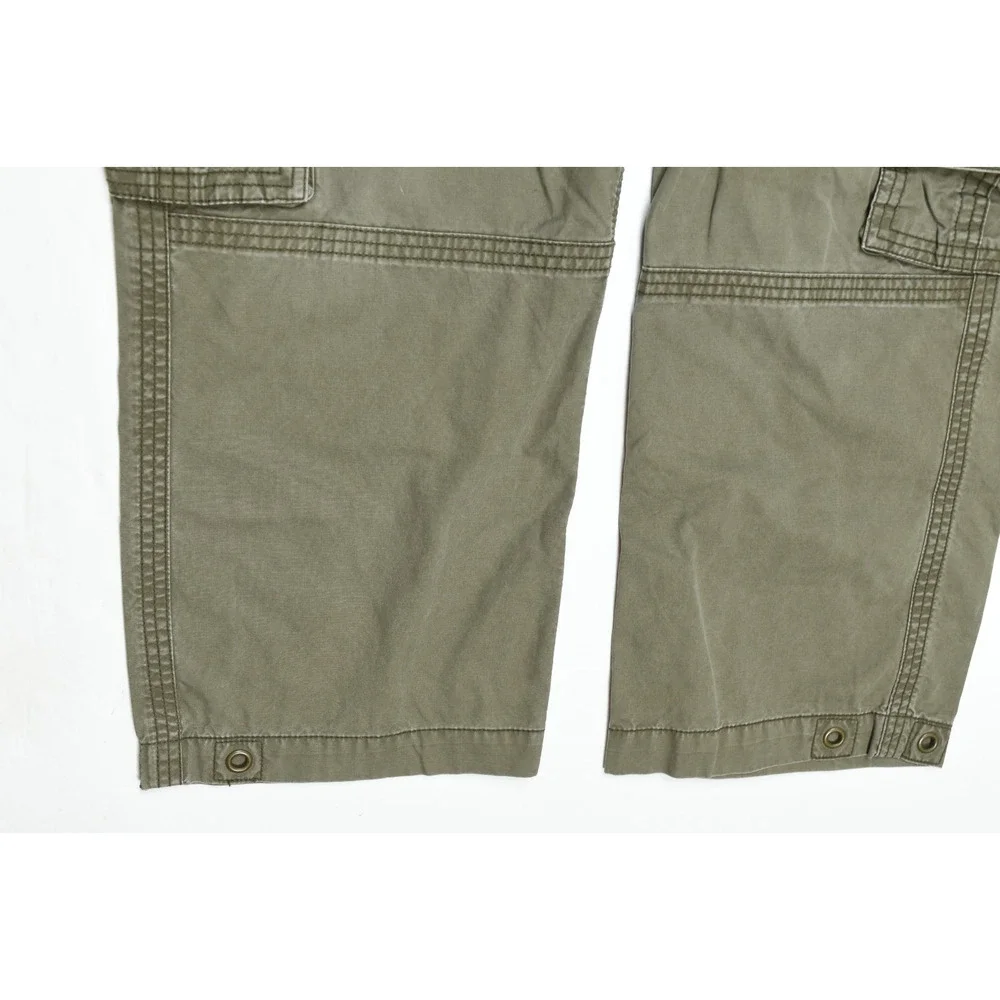 Vintage Old Navy Surplus Company Cargo Pants Mens 34x30 (36x28.5) Green Military
